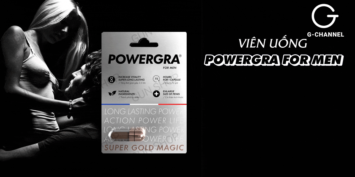 Viên uống Powergra For Men tăng kích thước kéo dài thời gian mạnh mẽ Viên uống Powergra For Men tăng kích thước kéo dài thời gian mạnh mẽ