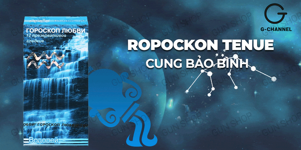 Bao cao su Ropockon cung Bảo Bình siêu mỏng hương dâu hộp 12 cái Bao cao su Ropockon cung Bảo Bình siêu mỏng hương dâu hộp 12 cái