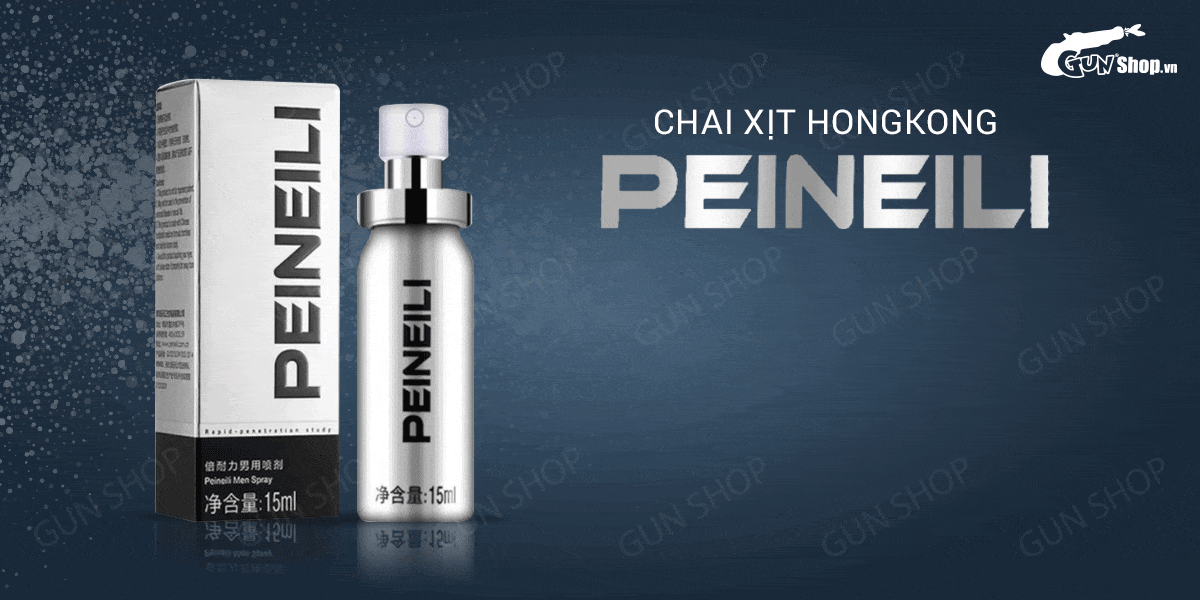 Xịt kéo dài Peineili HongKong 15ml tăng thời gian tình dục an toàn Xịt kéo dài Peineili HongKong 15ml tăng thời gian tình dục an toàn