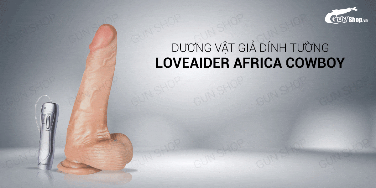 Dương vật giả dính tường 7 chế độ rung Loveaider Africa Cowboy sắc nét Dương vật giả dính tường 7 chế độ rung Loveaider Africa Cowboy sắc nét