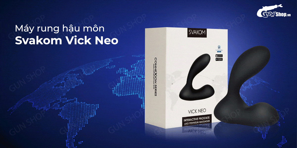 Dụng cụ kích thích hậu môn Svakom Vick 7 chế độ cao cấp sạc Dụng cụ kích thích hậu môn Svakom Vick 7 chế độ cao cấp sạc
