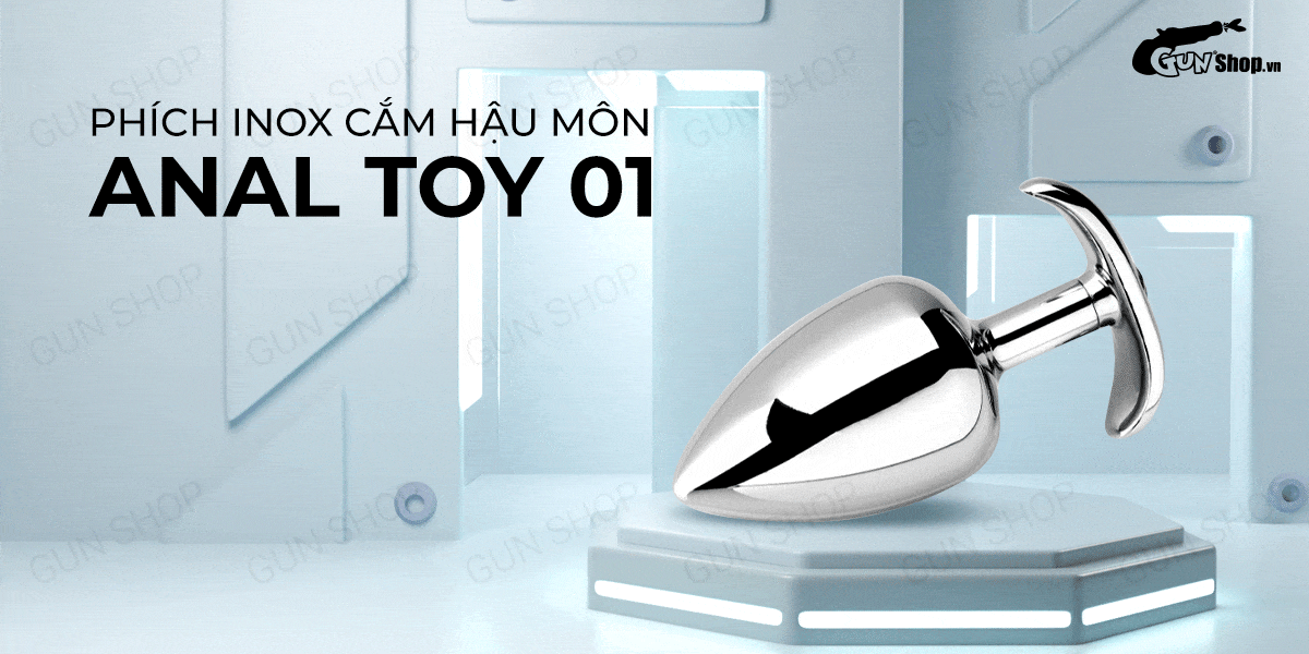 Phích inox Anal Toy 01 thon gọn chèn hậu môn dễ dàng sử dụng Phích inox Anal Toy 01 thon gọn chèn hậu môn dễ dàng sử dụng