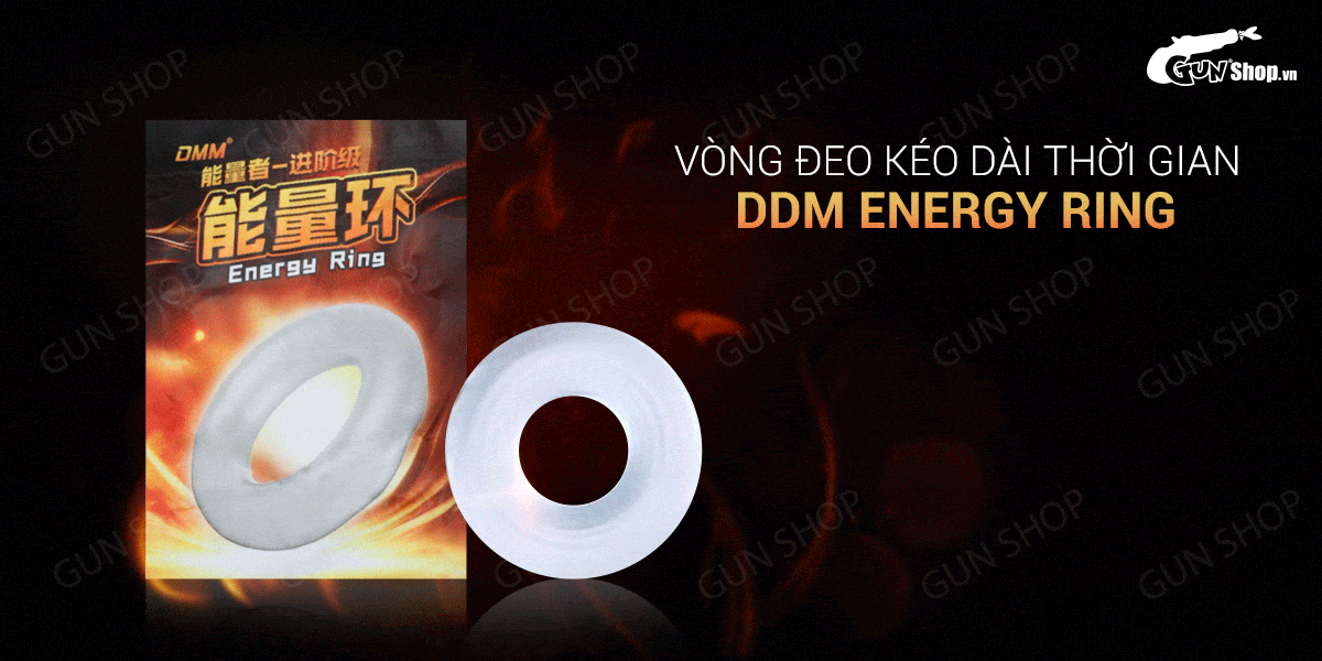 Vòng đeo kéo dài DDM Energy Ring chống xuất tinh sớm hiệu quả Vòng đeo kéo dài DDM Energy Ring chống xuất tinh sớm hiệu quả