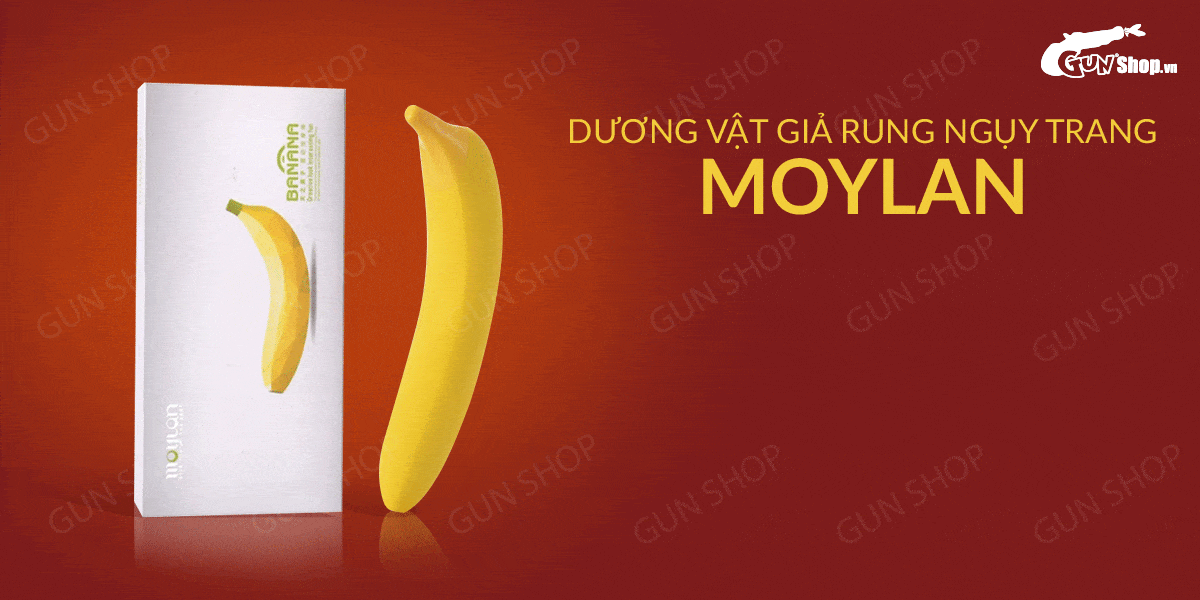 Dương vật giả rung ngụy trang hình chuối Moylan dễ thương kích thích Dương vật giả rung ngụy trang hình chuối Moylan dễ thương kích thích