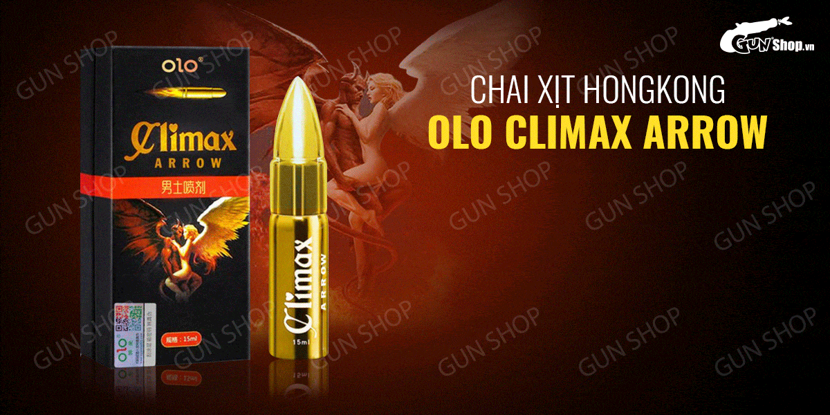 Chai xịt OLO Climax Arrow kéo dài thời gian quan hệ an toàn 15ml Chai xịt OLO Climax Arrow kéo dài thời gian quan hệ an toàn 15ml