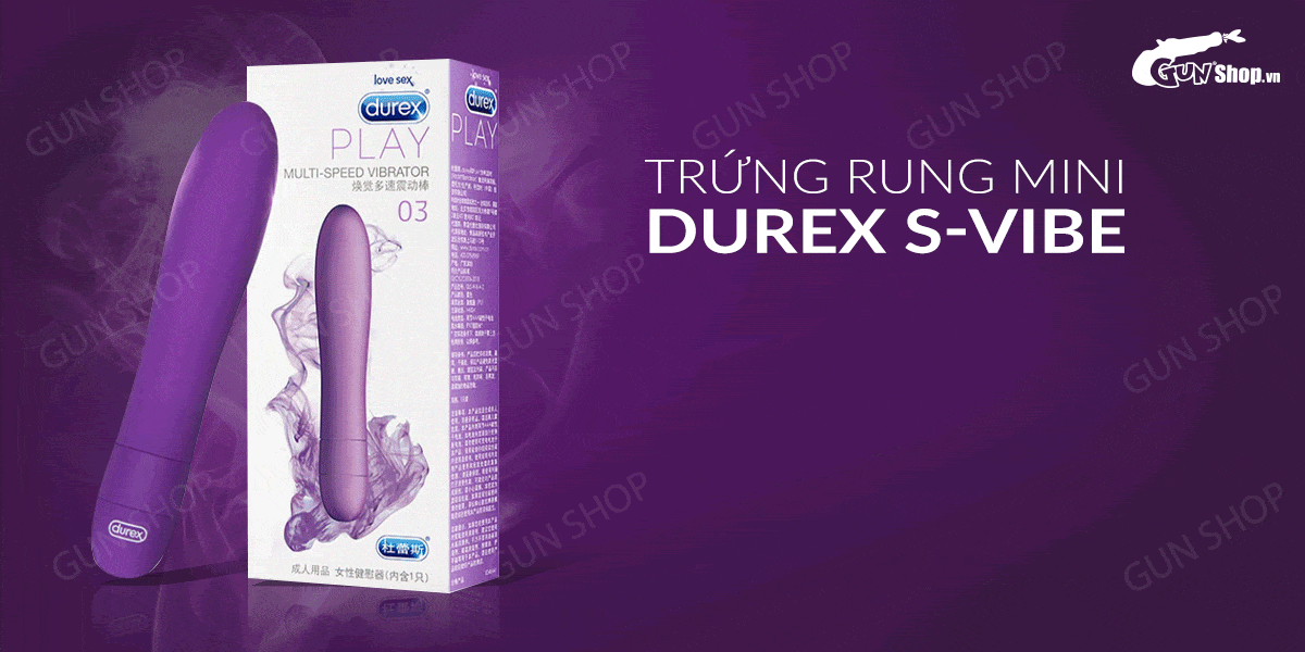 Trứng rung mini Durex S-Vibe Multi-Speed 5 chế độ rung dễ dùng Trứng rung mini Durex S-Vibe Multi-Speed 5 chế độ rung dễ dùng
