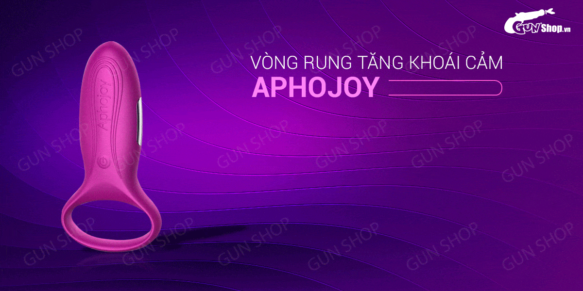 Vòng rung Aphojoy 7 chế độ rung sạc tăng khoái cảm cho cặp đôi Vòng rung Aphojoy 7 chế độ rung sạc tăng khoái cảm cho cặp đôi