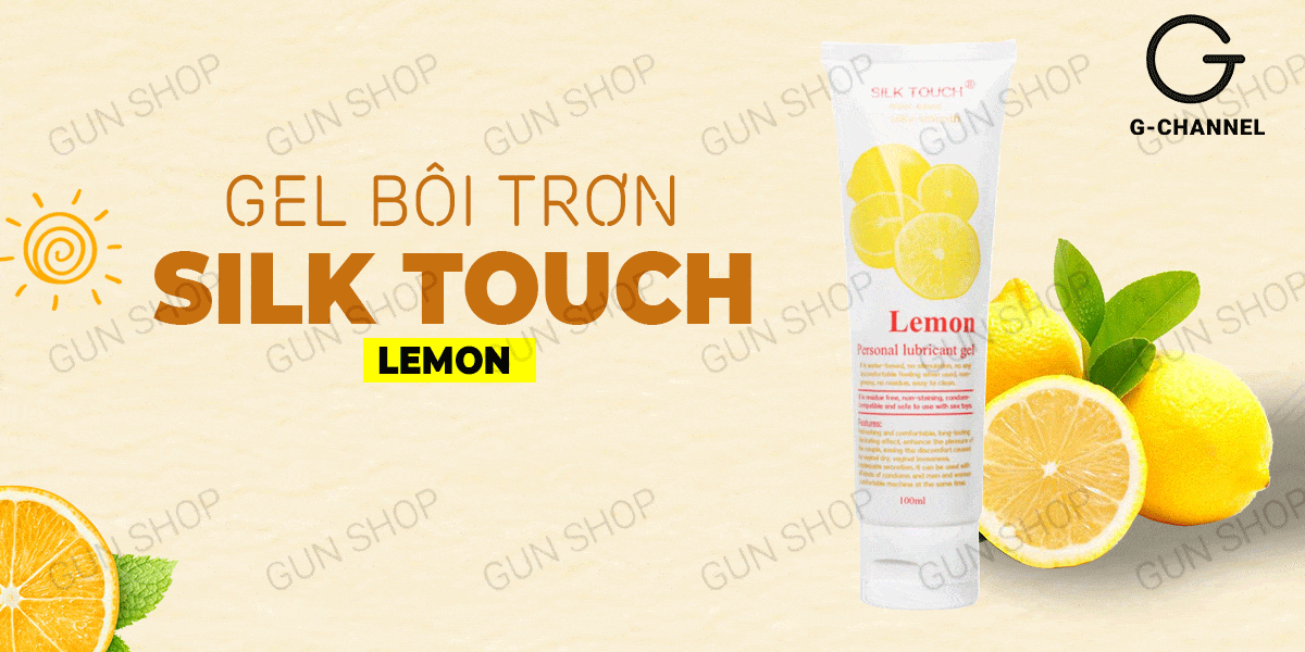 Gel bôi trơn hương chanh Silk Touch 100ml mượt mà cùng yêu ngọt ngào Gel bôi trơn hương chanh Silk Touch 100ml mượt mà cùng yêu ngọt ngào