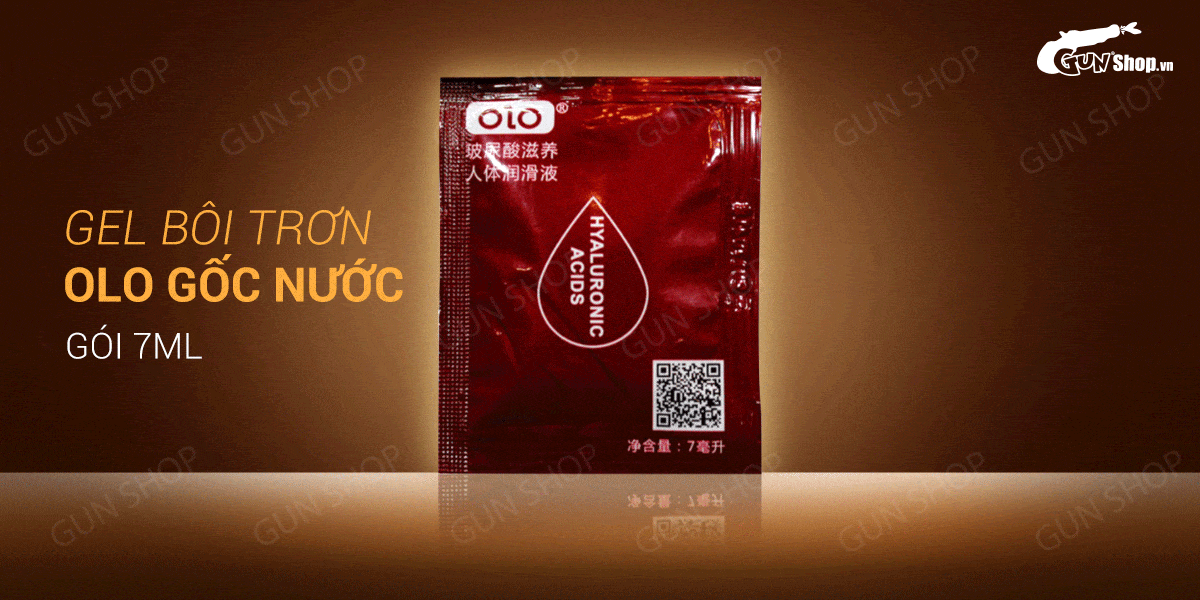 Gel bôi trơn gốc nước không mùi OLO gói 7ml dễ vệ sinh Gel bôi trơn gốc nước không mùi OLO gói 7ml dễ vệ sinh