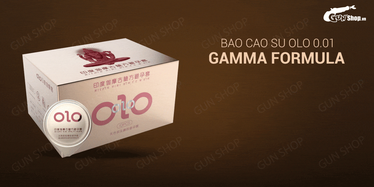 Bao cao su OLO 0.01 Gamma Formula gân gai kéo dài hộp 10 cái Bao cao su OLO 0.01 Gamma Formula gân gai kéo dài hộp 10 cái