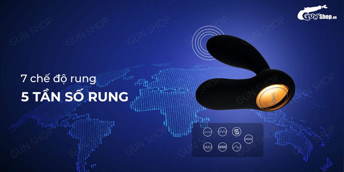 Dụng cụ kích thích hậu môn Svakom Vick 7 chế độ cao cấp sạc Dụng cụ kích thích hậu môn Svakom Vick 7 chế độ cao cấp sạc