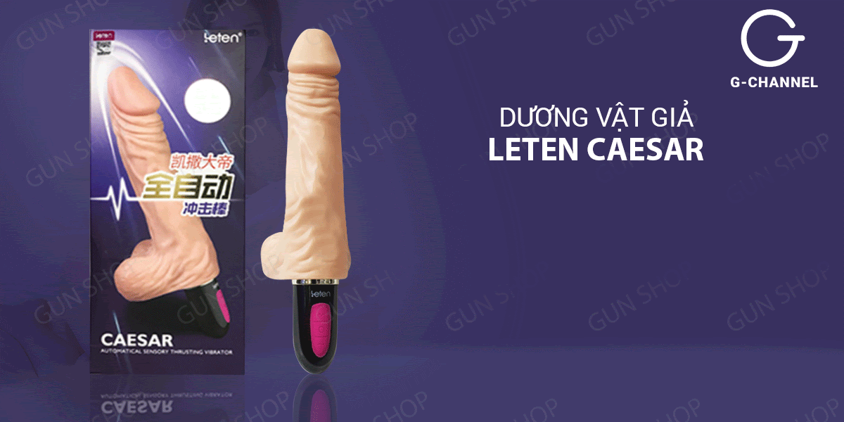 Dương vật giả rung thụt sưởi ấm Leten Caesar silicon mềm Dương vật giả rung thụt sưởi ấm Leten Caesar silicon mềm