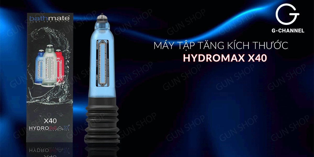 Máy tập tăng kích thước dương vật Hydromax X40 dùng áp suất nước an toàn Máy tập tăng kích thước dương vật Hydromax X40 dùng áp suất nước an toàn