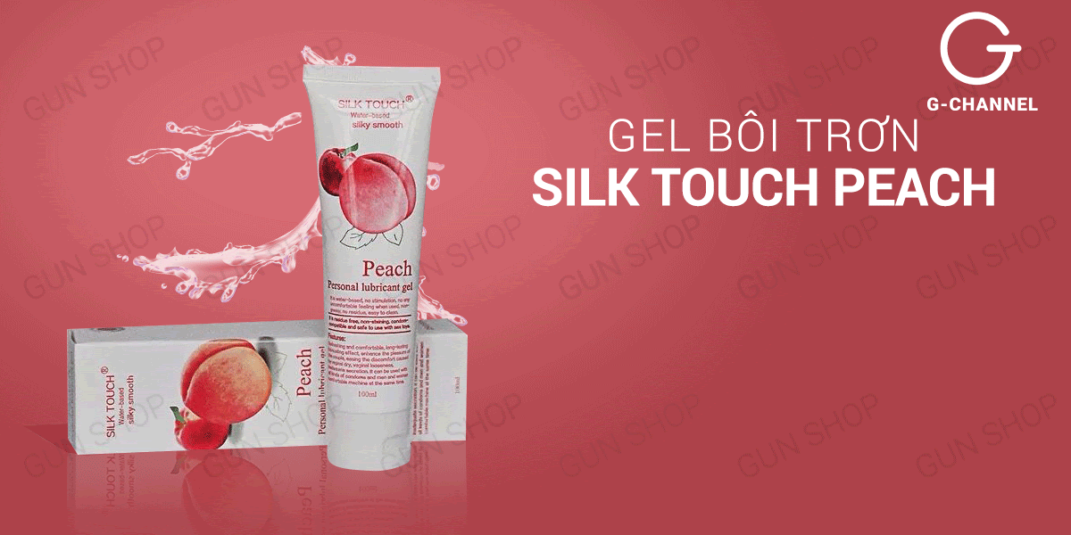 Gel bôi trơn Silk Touch hương đào thơm nhẹ tăng ẩm trơn mượt 100ml Gel bôi trơn Silk Touch hương đào thơm nhẹ tăng ẩm trơn mượt 100ml