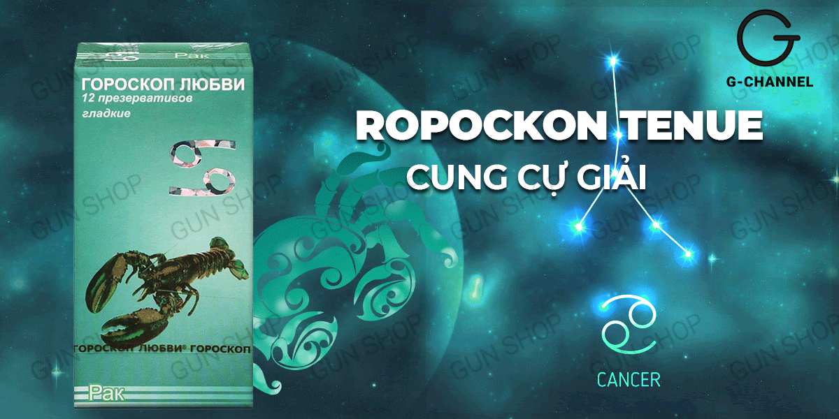 Bao cao su Ropockon cung Cự Giải siêu mỏng 0.03mm hương dâu hộp 12 cái Bao cao su Ropockon cung Cự Giải siêu mỏng 0.03mm hương dâu hộp 12 cái