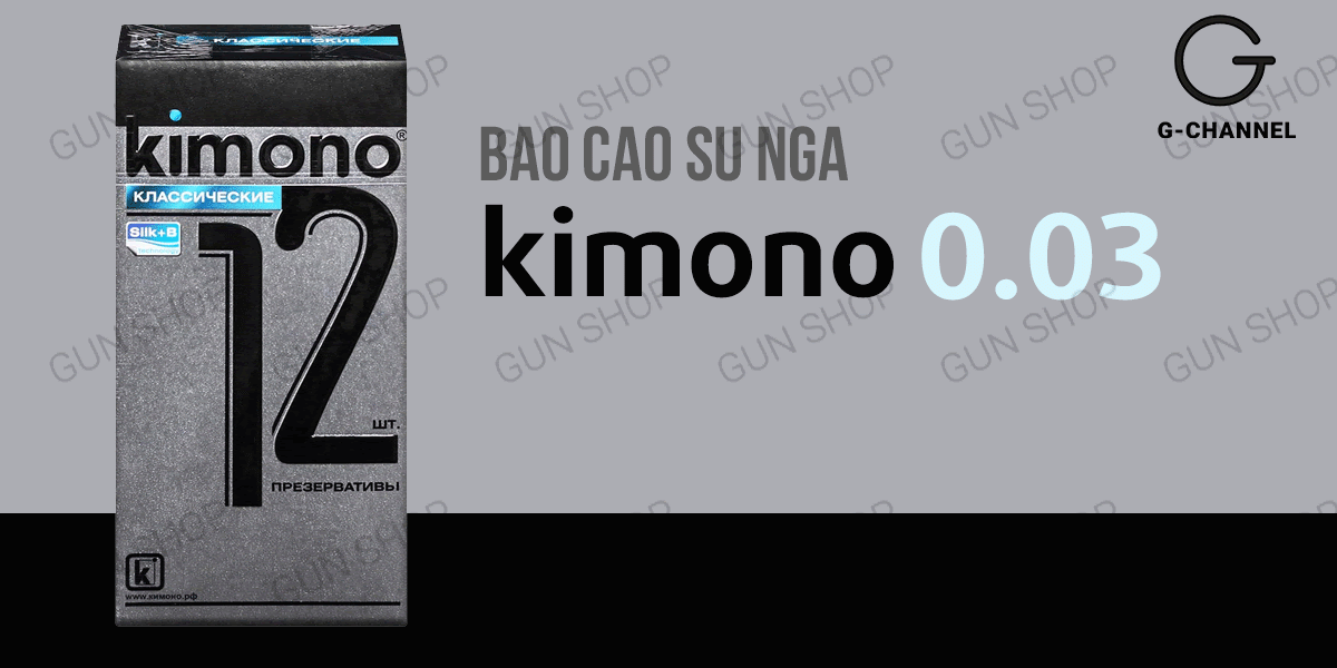 Bao cao su Kimono Xám mỏng 0.03mm chất lượng cao cảm giác thật Bao cao su Kimono Xám mỏng 0.03mm chất lượng cao cảm giác thật