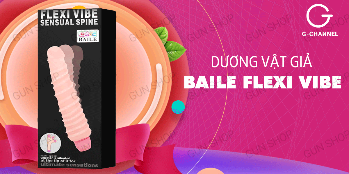 Dương vật giả Baile Flexi Vibe rung uốn đa tần số đa hướng Dương vật giả Baile Flexi Vibe rung uốn đa tần số đa hướng