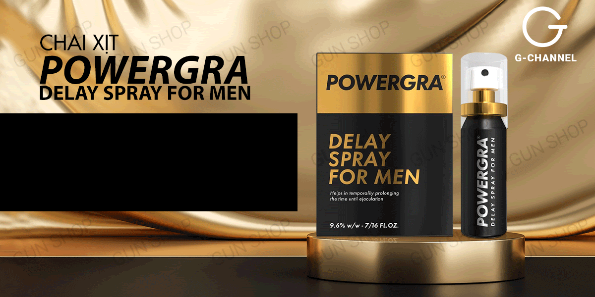 Bỏ sỉ Chai xịt Mỹ Powergra Delay Spray For Men - Kéo dài thời gian - Chai 13ml Bỏ sỉ Chai xịt Mỹ Powergra Delay Spray For Men - Kéo dài thời gian - Chai 13ml