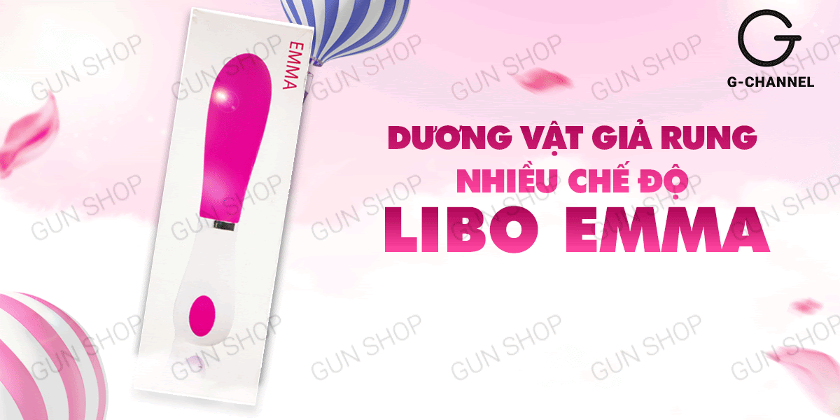 Dương vật giả rung nhiều chế độ pin Libo Emma sextoy massage thư giãn Dương vật giả rung nhiều chế độ pin Libo Emma sextoy massage thư giãn