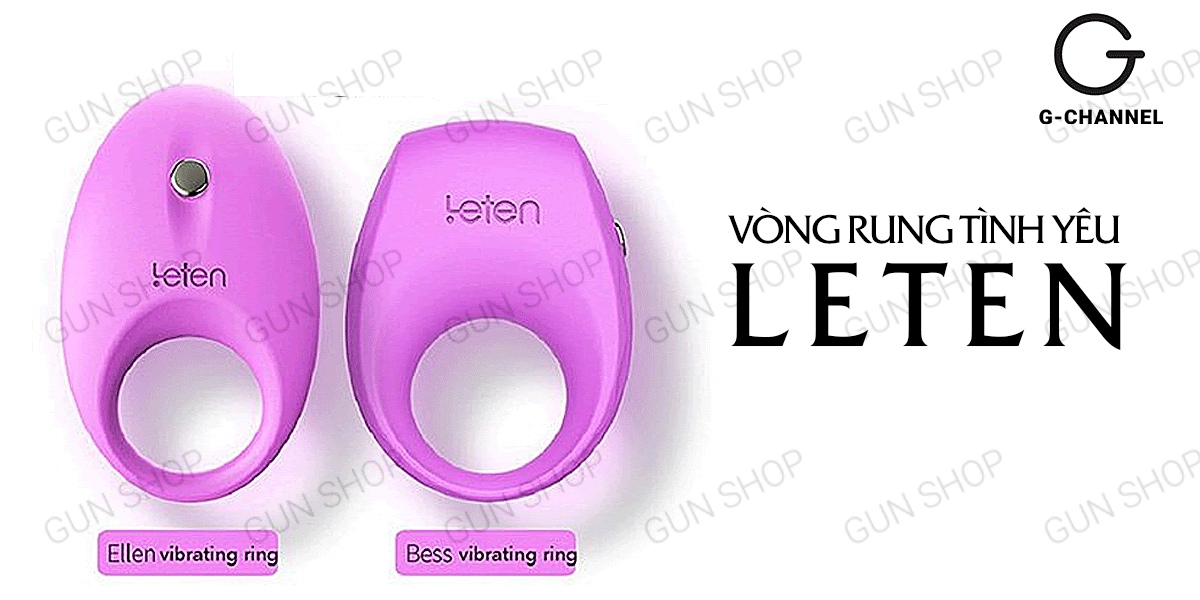 Vòng rung tăng khoái cảm pin Leten Elle đa chế độ rung Vòng rung tăng khoái cảm pin Leten Elle đa chế độ rung