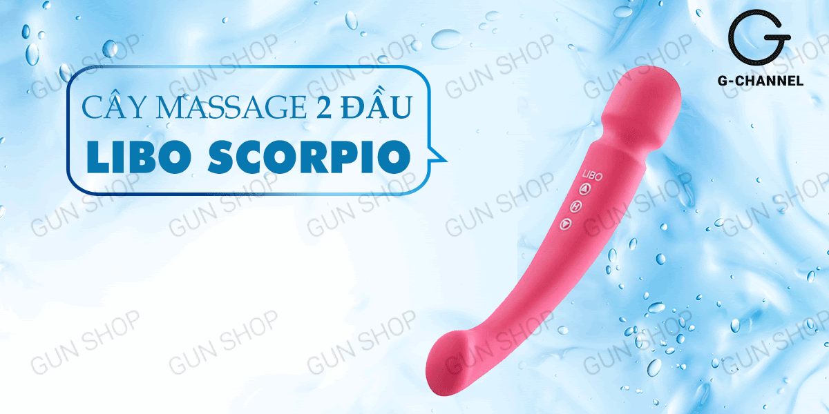 Máy massage rung 2 đầu Libo Scorpio nhiều chế độ, sạc tiện lợi Máy massage rung 2 đầu Libo Scorpio nhiều chế độ, sạc tiện lợi