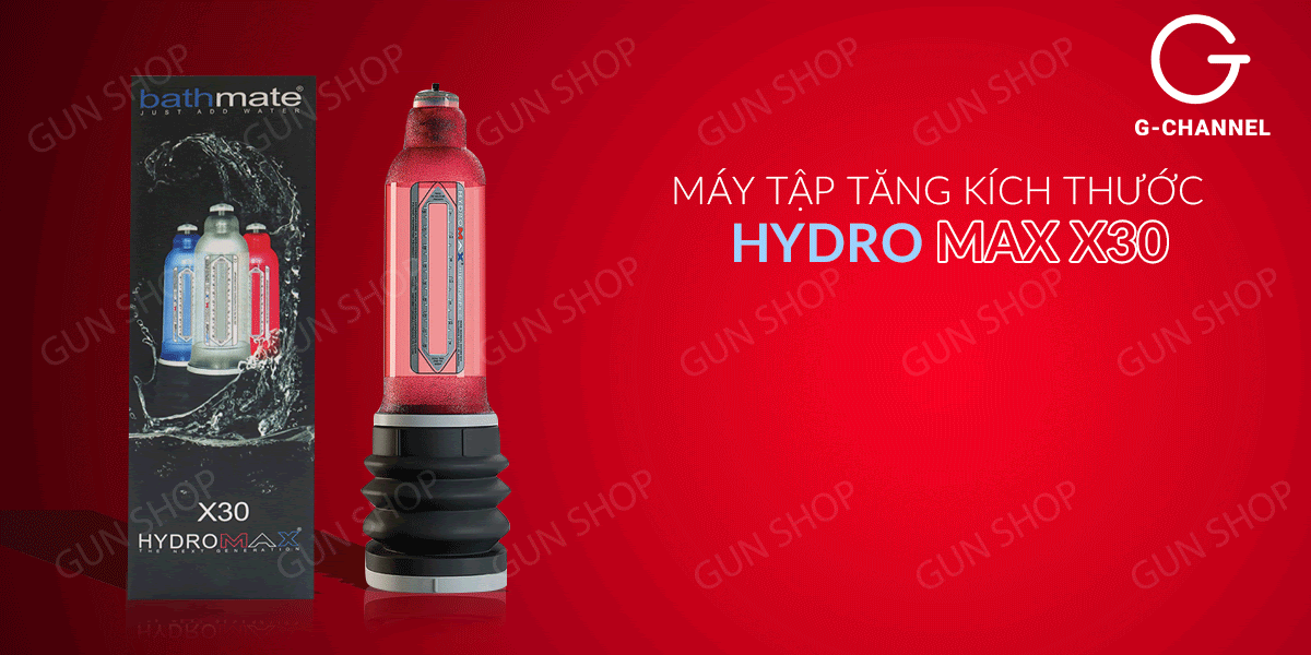 Máy tập dương vật áp suất nước Hydromax X30 bơm hút tăng kích thước Máy tập dương vật áp suất nước Hydromax X30 bơm hút tăng kích thước