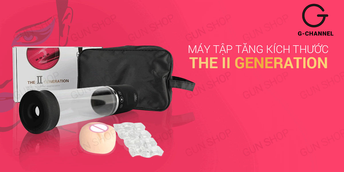 Máy tập tăng kích thước dương vật The II Generation hút chân không tự động Máy tập tăng kích thước dương vật The II Generation hút chân không tự động