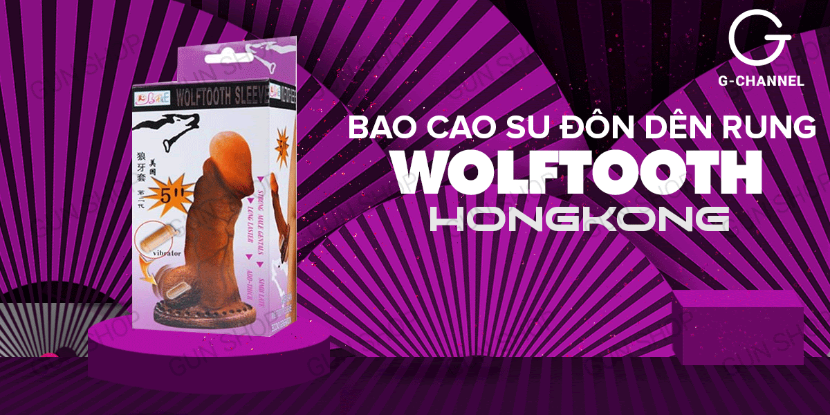 Bao cao su đôn dên Baile Wolftooth rung bìu silicon chính hãng Bao cao su đôn dên Baile Wolftooth rung bìu silicon chính hãng