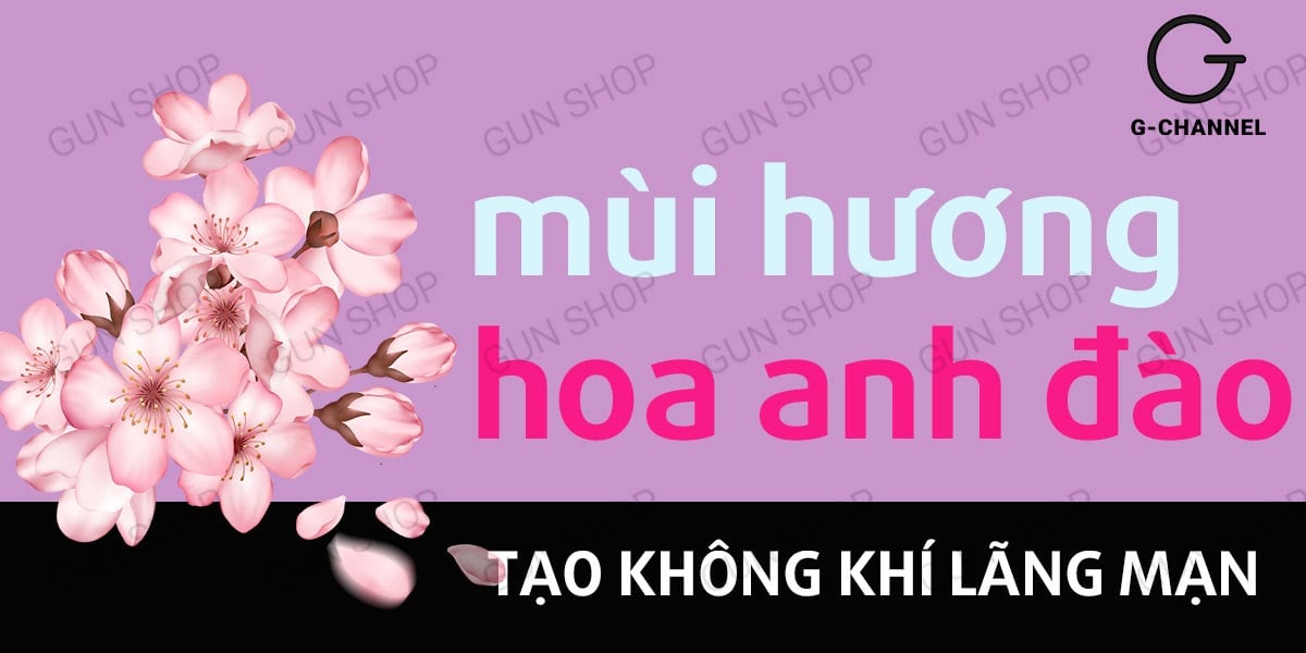 Bao cao su Kimono Hồng siêu mỏng 0.03mm hương anh đào thơm mát Bao cao su Kimono Hồng siêu mỏng 0.03mm hương anh đào thơm mát