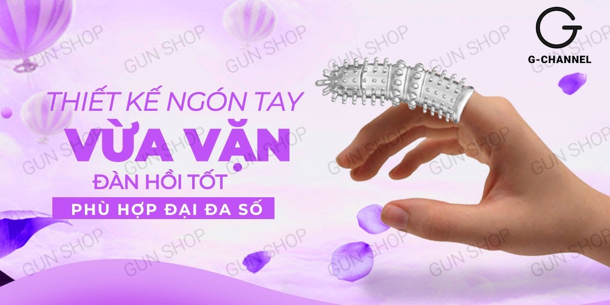 Bao cao su ngón tay Aichao A-spot 4 gai lớn hộp 1 cái trải nghiệm mới Bao cao su ngón tay Aichao A-spot 4 gai lớn hộp 1 cái trải nghiệm mới
