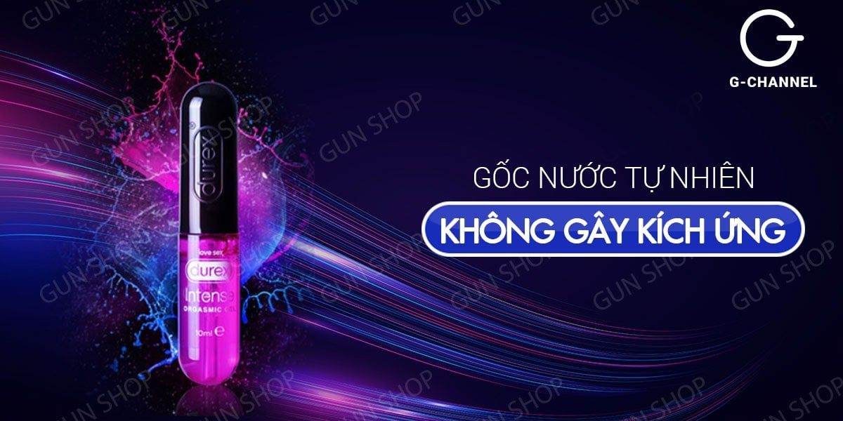 Gel bôi trơn Durex Intense Orgasmic kích thích nữ lên đỉnh Gel bôi trơn Durex Intense Orgasmic kích thích nữ lên đỉnh