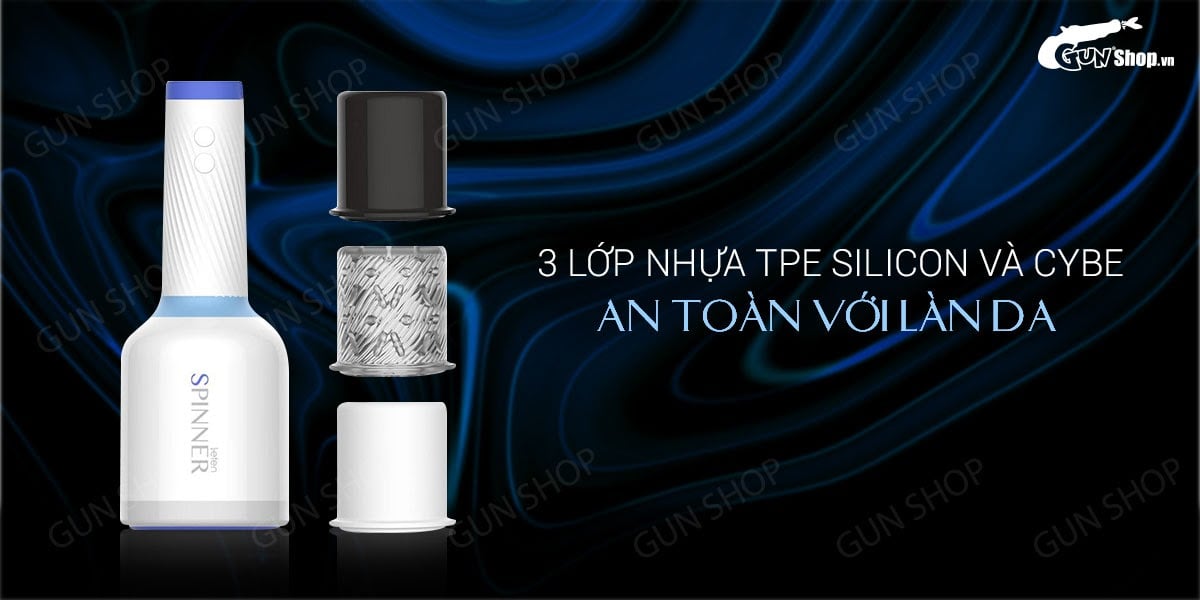Âm đạo giả Leten Spinner cao cấp rung xoay sạc tiện lợi nam giới Âm đạo giả Leten Spinner cao cấp rung xoay sạc tiện lợi nam giới