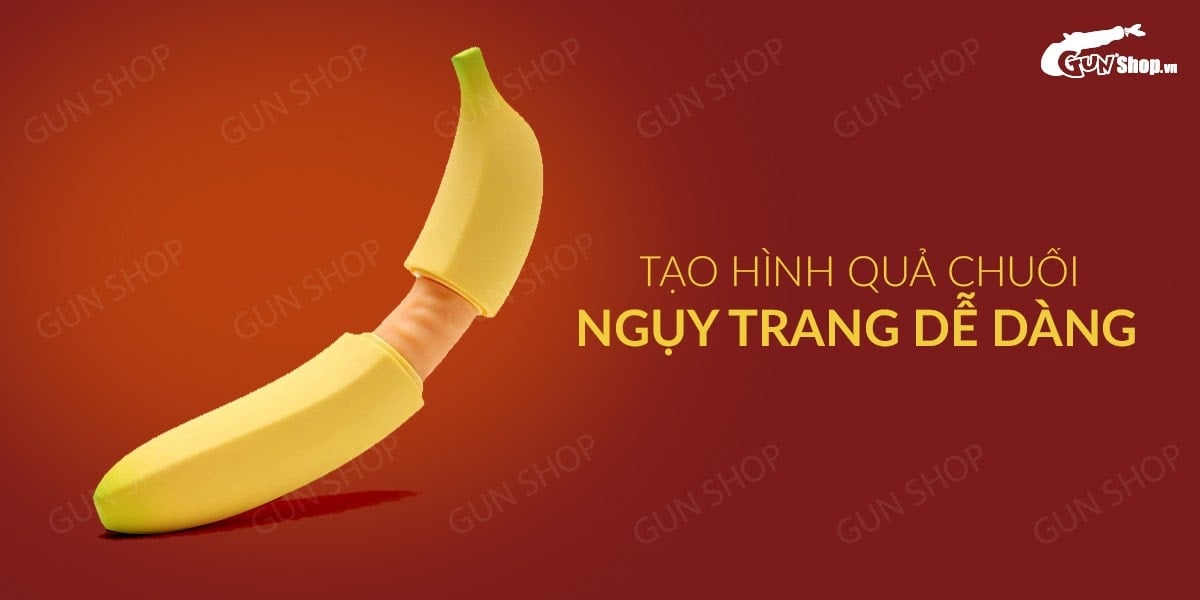 Dương vật giả rung ngụy trang hình chuối Moylan dễ thương kích thích Dương vật giả rung ngụy trang hình chuối Moylan dễ thương kích thích