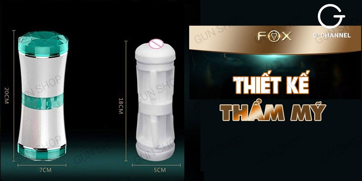 Âm đạo giả 2 đầu Fox Honour siêu mịn đàn hồi an toàn giá tốt Âm đạo giả 2 đầu Fox Honour siêu mịn đàn hồi an toàn giá tốt