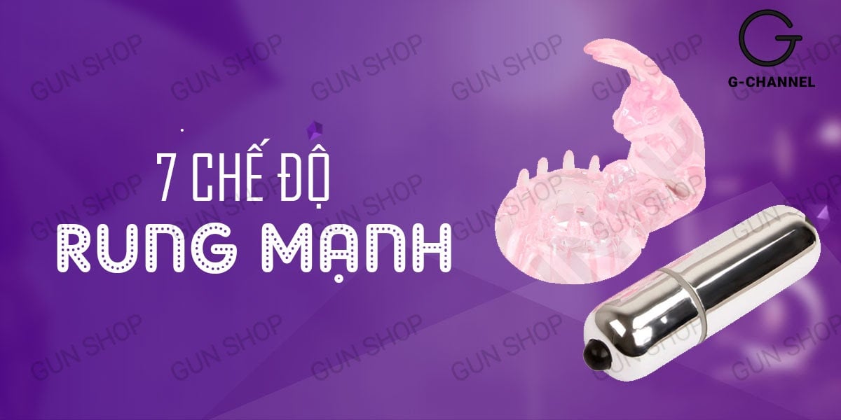 Vòng rung Baile Love Rabbit 7 chế độ gai nhỏ tăng khoái cảm nâng cao sức bền Vòng rung Baile Love Rabbit 7 chế độ gai nhỏ tăng khoái cảm nâng cao sức bền