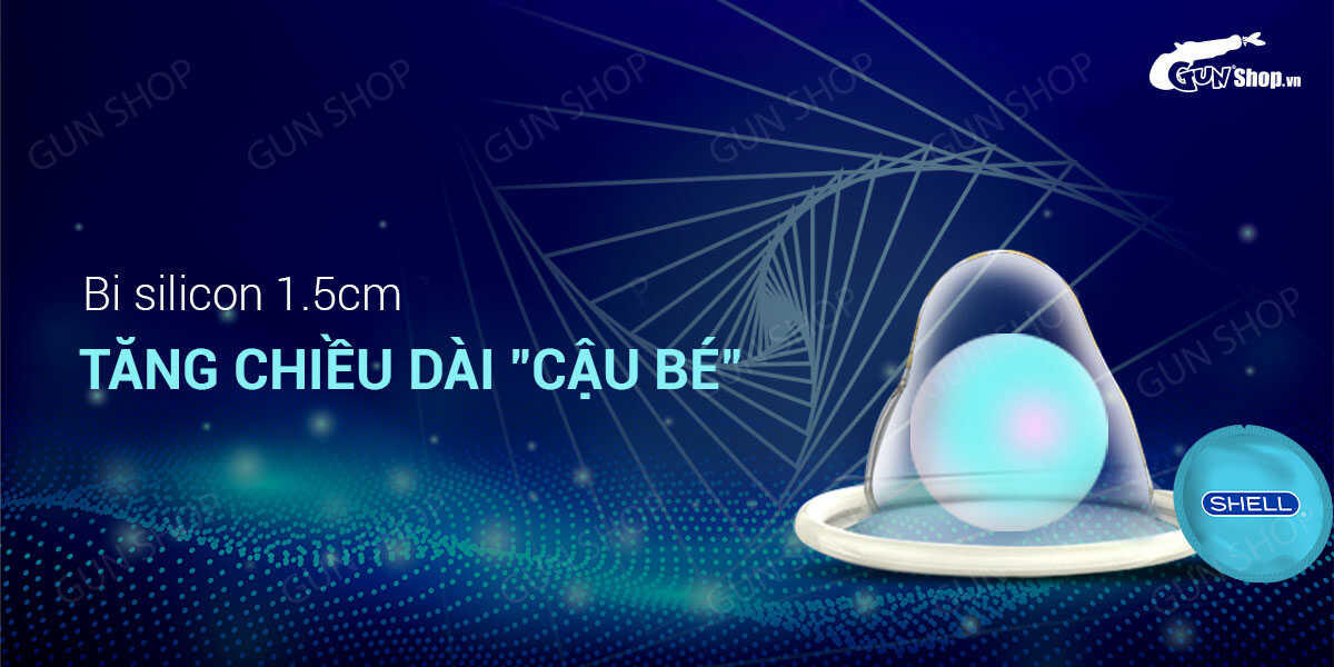 Bao cao su Shell Love Bead gân nổi kéo dài thời gian tăng kích thước Bao cao su Shell Love Bead gân nổi kéo dài thời gian tăng kích thước