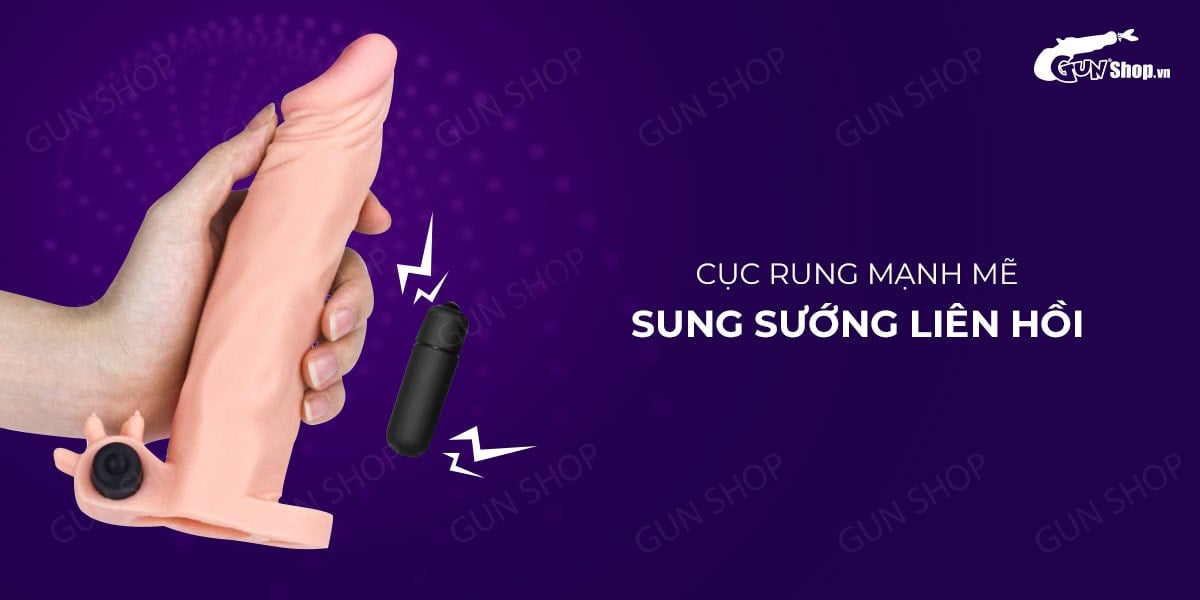 Bao cao su đôn dên Lovetoy Pleasure X-Tender tăng kích thước rung mạnh Bao cao su đôn dên Lovetoy Pleasure X-Tender tăng kích thước rung mạnh