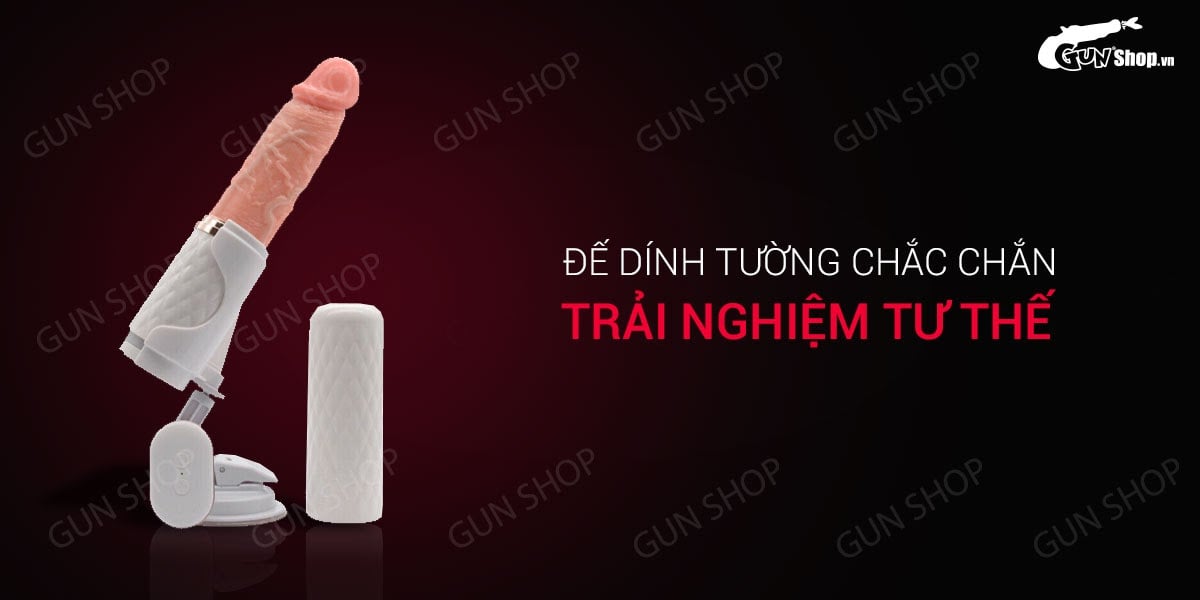 Dương vật giả Uegea dính tường rung thụt tự động sạc tiện lợi Dương vật giả Uegea dính tường rung thụt tự động sạc tiện lợi