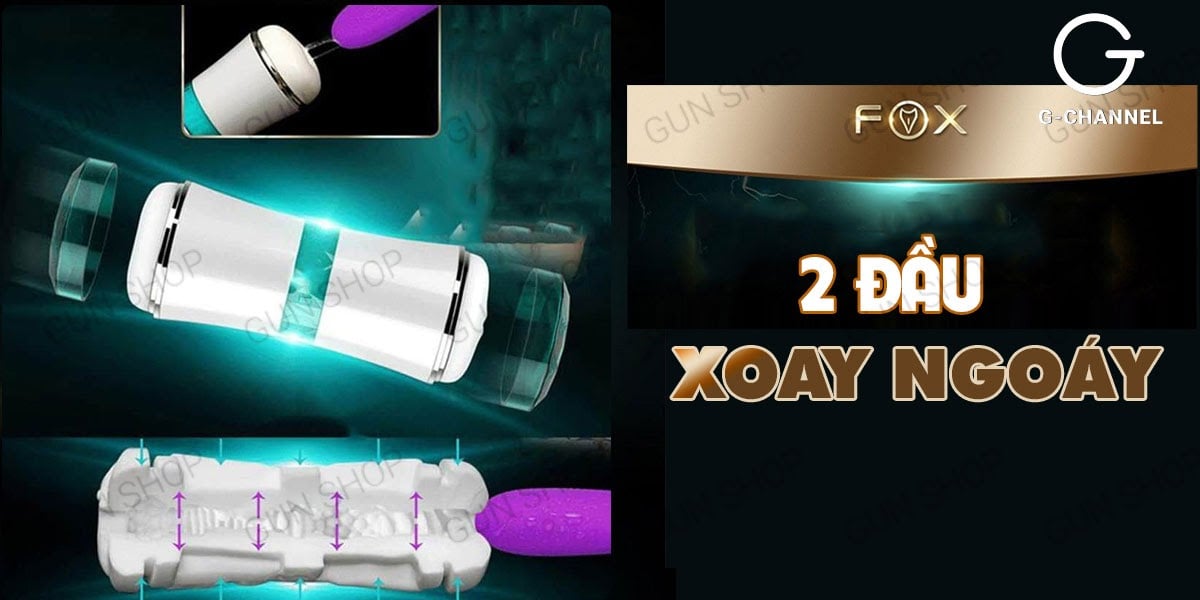 Âm đạo giả 2 đầu Fox Honour siêu mịn đàn hồi an toàn giá tốt Âm đạo giả 2 đầu Fox Honour siêu mịn đàn hồi an toàn giá tốt