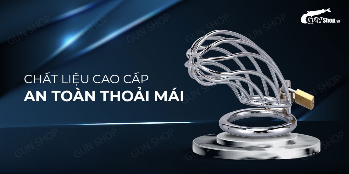 Khóa dương vật inox cao cấp Va2 kiểm soát thủ dâm an toàn Khóa dương vật inox cao cấp Va2 kiểm soát thủ dâm an toàn