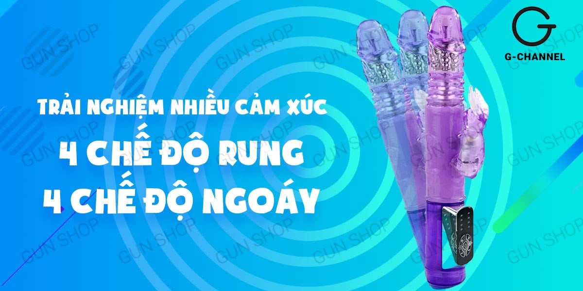 Dương vật giả Baile Rabbit rung ngoáy 4 chế độ pin tiện lợi Dương vật giả Baile Rabbit rung ngoáy 4 chế độ pin tiện lợi