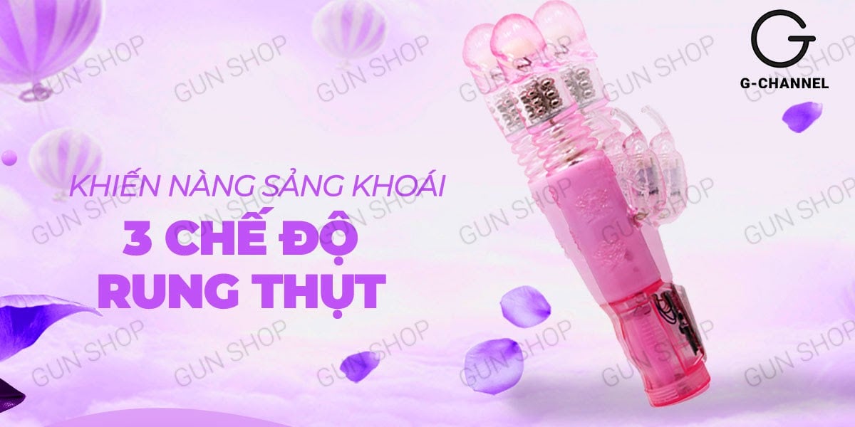 Dương vật giả Butterfly Dance rung thụt xoay 3 chế độ dùng pin Dương vật giả Butterfly Dance rung thụt xoay 3 chế độ dùng pin
