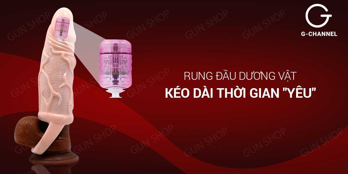 Bao cao su đôn dên Pretty Love dây đeo rung đầu tăng kích thước Bao cao su đôn dên Pretty Love dây đeo rung đầu tăng kích thước