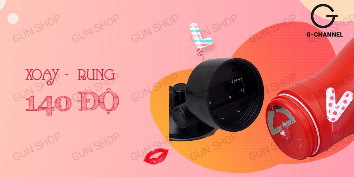 Âm đạo giả Baile Crazy Bull Red Flora dính tường 12 chế độ rung Âm đạo giả Baile Crazy Bull Red Flora dính tường 12 chế độ rung