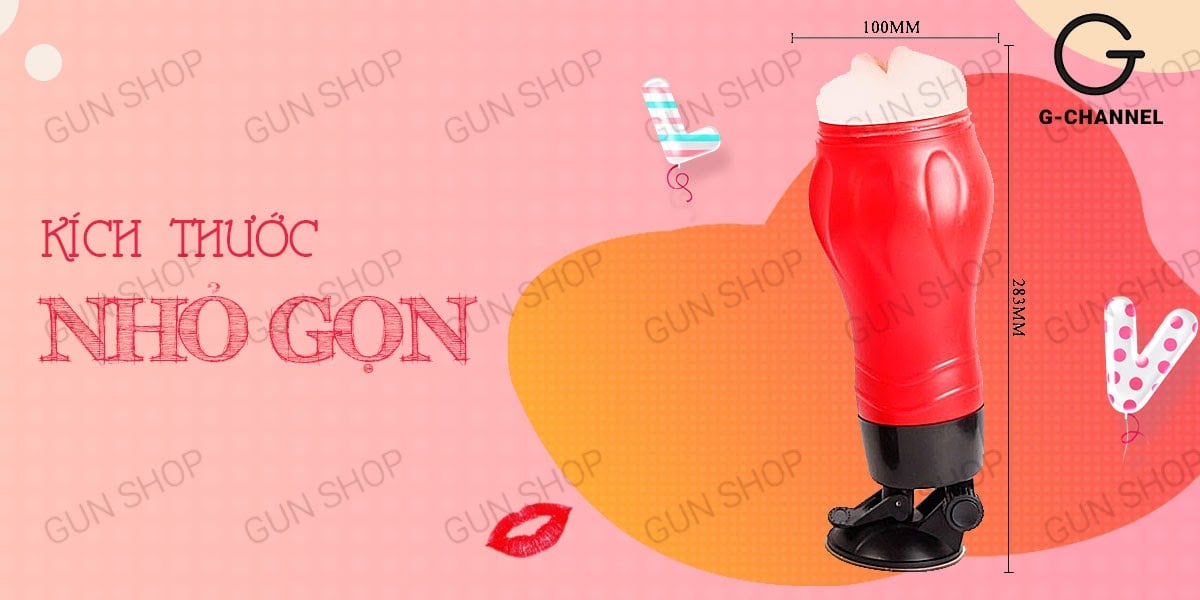 Âm đạo giả Baile Crazy Bull Red Flora dính tường 12 chế độ rung Âm đạo giả Baile Crazy Bull Red Flora dính tường 12 chế độ rung