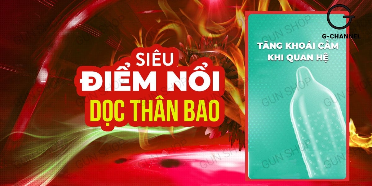 Bao cao su Muaisi Hot siêu điểm nổi nóng ấm hộp 10 cái tạo cảm giác phiêu Bao cao su Muaisi Hot siêu điểm nổi nóng ấm hộp 10 cái tạo cảm giác phiêu