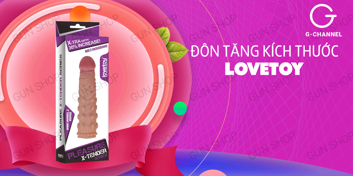 Bao cao su đôn dên Lovetoy tăng 5cm silicon y tế siêu bền Bao cao su đôn dên Lovetoy tăng 5cm silicon y tế siêu bền