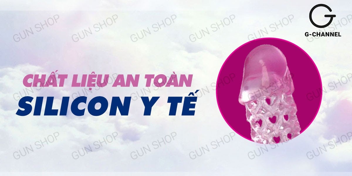 Bao cao su đôn dên Baile Hoa hồng màu hồng gân gai rung mềm Bao cao su đôn dên Baile Hoa hồng màu hồng gân gai rung mềm