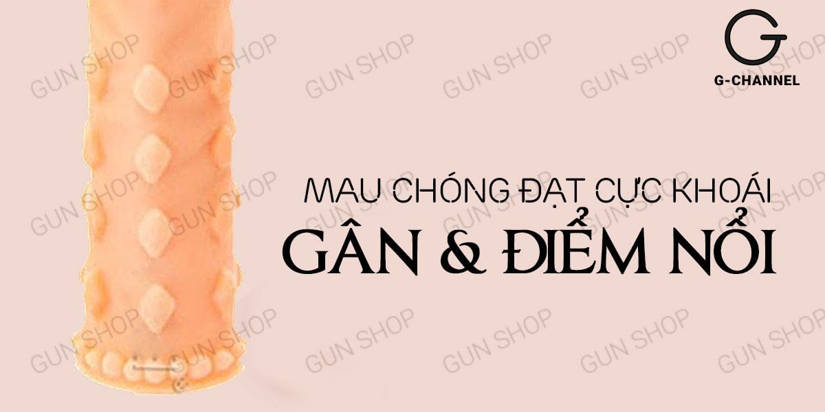Bao cao su đôn dên Yeain Maxman tăng 2 inch gai mềm mại mới Bao cao su đôn dên Yeain Maxman tăng 2 inch gai mềm mại mới