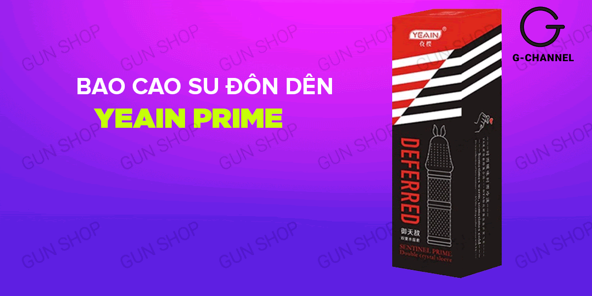 Bao cao su đôn dên Yeain Sentinel Prime gai mềm 16cm tăng khoái cảm Bao cao su đôn dên Yeain Sentinel Prime gai mềm 16cm tăng khoái cảm